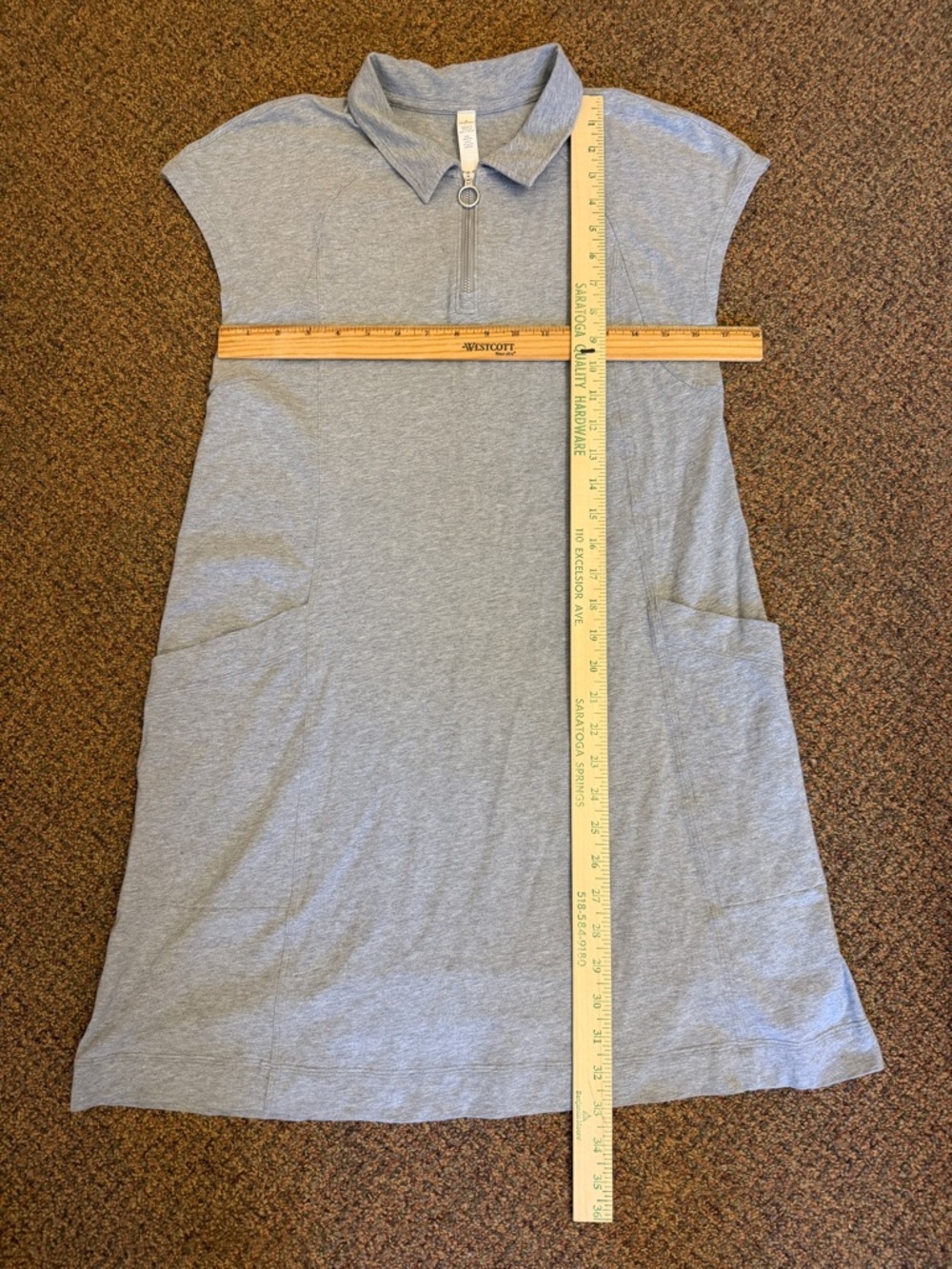 Lululemon Players Pro-Form Polo Dress in the color Heathered Medium Grey size 4 - Picture 10 of 10